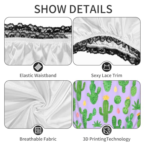 Culotte ample motif cactus aquarelle pour un confort optimal - 6