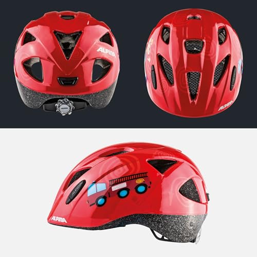 ALPINA XIMO Kinderfahrradhelm, Firefighter Gloss, 47-51 cm – Ansicht 4