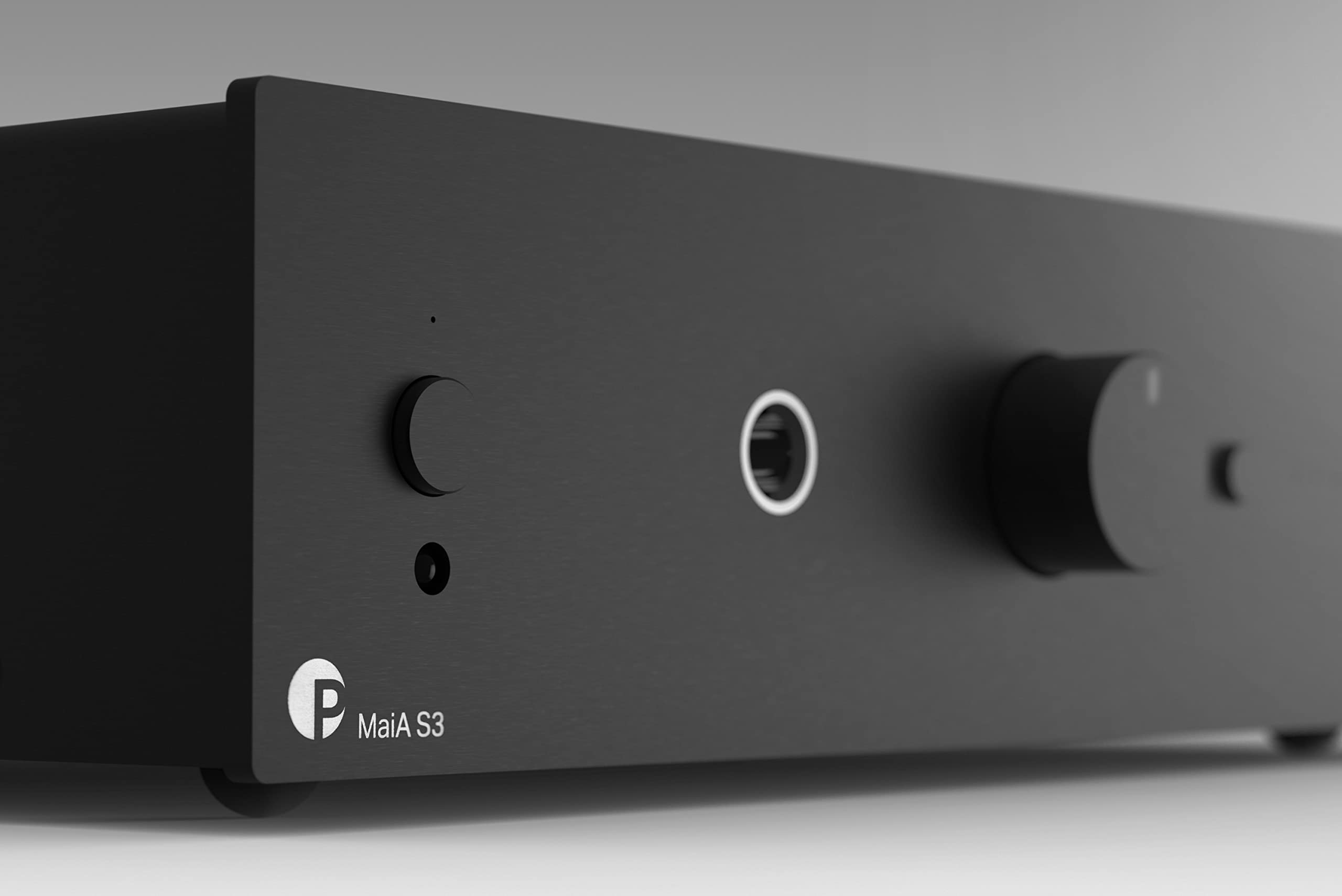 Pro-Ject MaiA S3 - Amplificatore audiofilo compatto e versatile, aptX™ HD Bluetooth 5.0, Phono, Line, digitale, uscita cuffie, colore: Nero