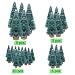 DECARETA 35 PCS Árboles de sisal Mini Cepillo de Botella Verde Árboles...