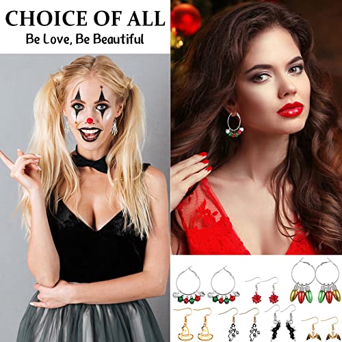 20 Pairs Halloween Earrings Holiday Fall Thanksgiving Drop Dangle Earrings Set Pumpkin Skeleton Xmas Earrings for Women Girls (Cool)4