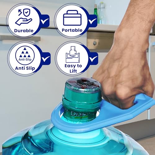 Image of Blue Rain water Can Holder | Handle for bisleri 20 Litre Water Bottle| Water Bottle Handle Grip | Water Can Handle | Water Can Lifting Handle | Portable Water Bottle Handle | Plastic (Blue)