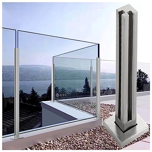 Cerca transparente para terraza con postes de balaustre de alta resistencia 2