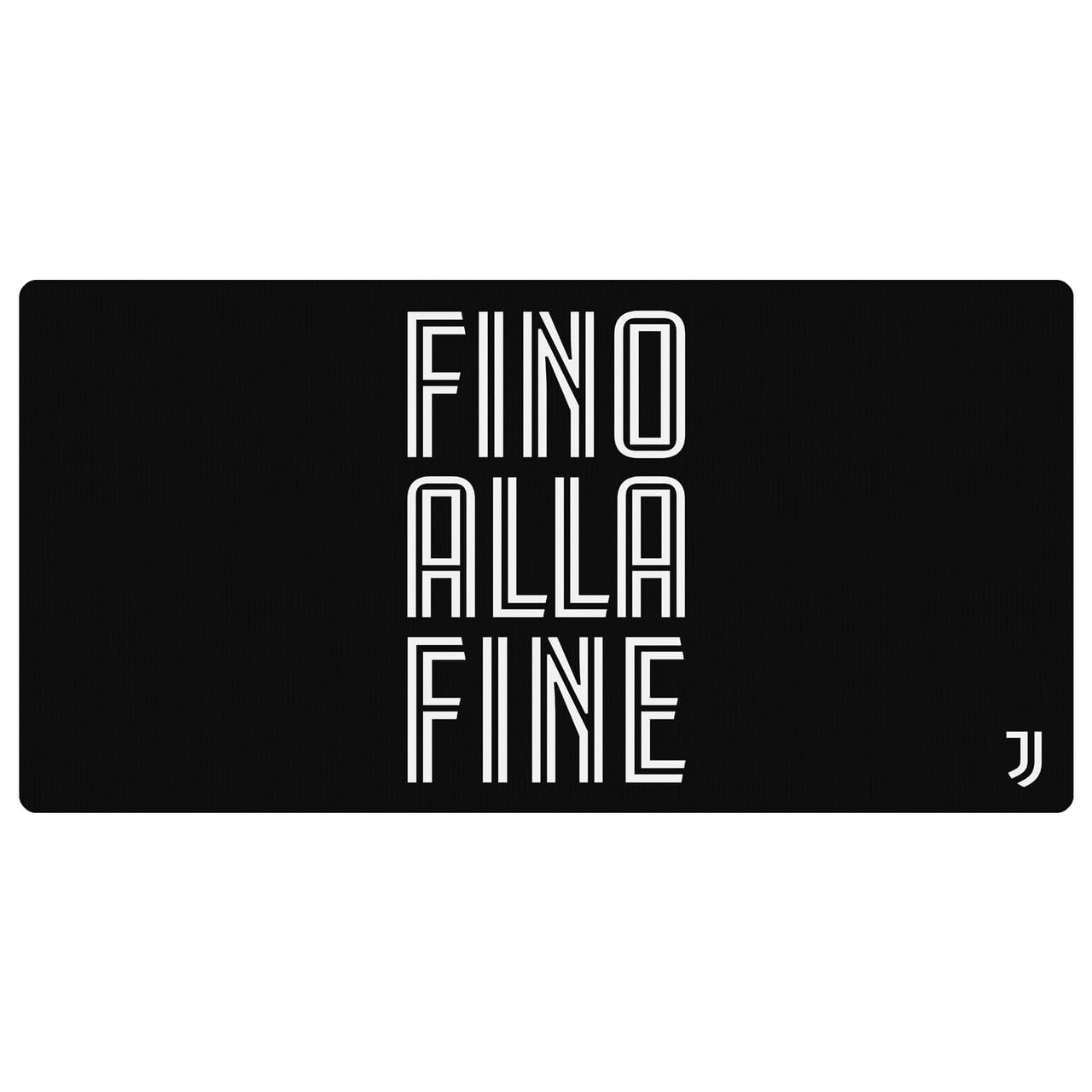 Head Case Designs Licenza Ufficiale Juventus Football Club Fino alla Fine Logo Cresta 23.62 x 11.81 x 0.12 Inches (600 x 300 mm) - L Tappetino per Mouse E Scrivania da Ufficio per Giochi Tastiera PC