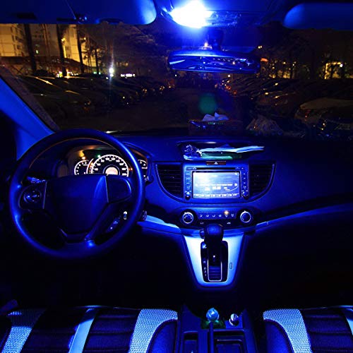 Partsam 578 Blue Car Interior Dome Light Led Bulb 6000K Super Bright 41Mm 42Mm 211-2 212-2 Festoon Led Bulbs For Truck Dome Map Courtesy Door License Plate Lights, 4 Pack #TOP7