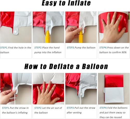 Image of Atpata Funky 35inch 3D Traffic Safety Cones Foil Balloons ? Self-Standing Decorations for Emergency Vehicles, Construction Theme, Birthday Boy Race Themed Party, Baby Shower Traffic Party Supplies (2)