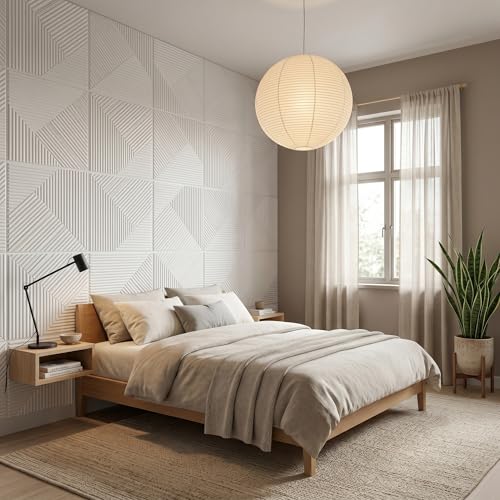 RIZZ TILE 3D Wall Panels for Interior Wall Decor, PVC, White by RIZZ TILE - Used condition - Image 3