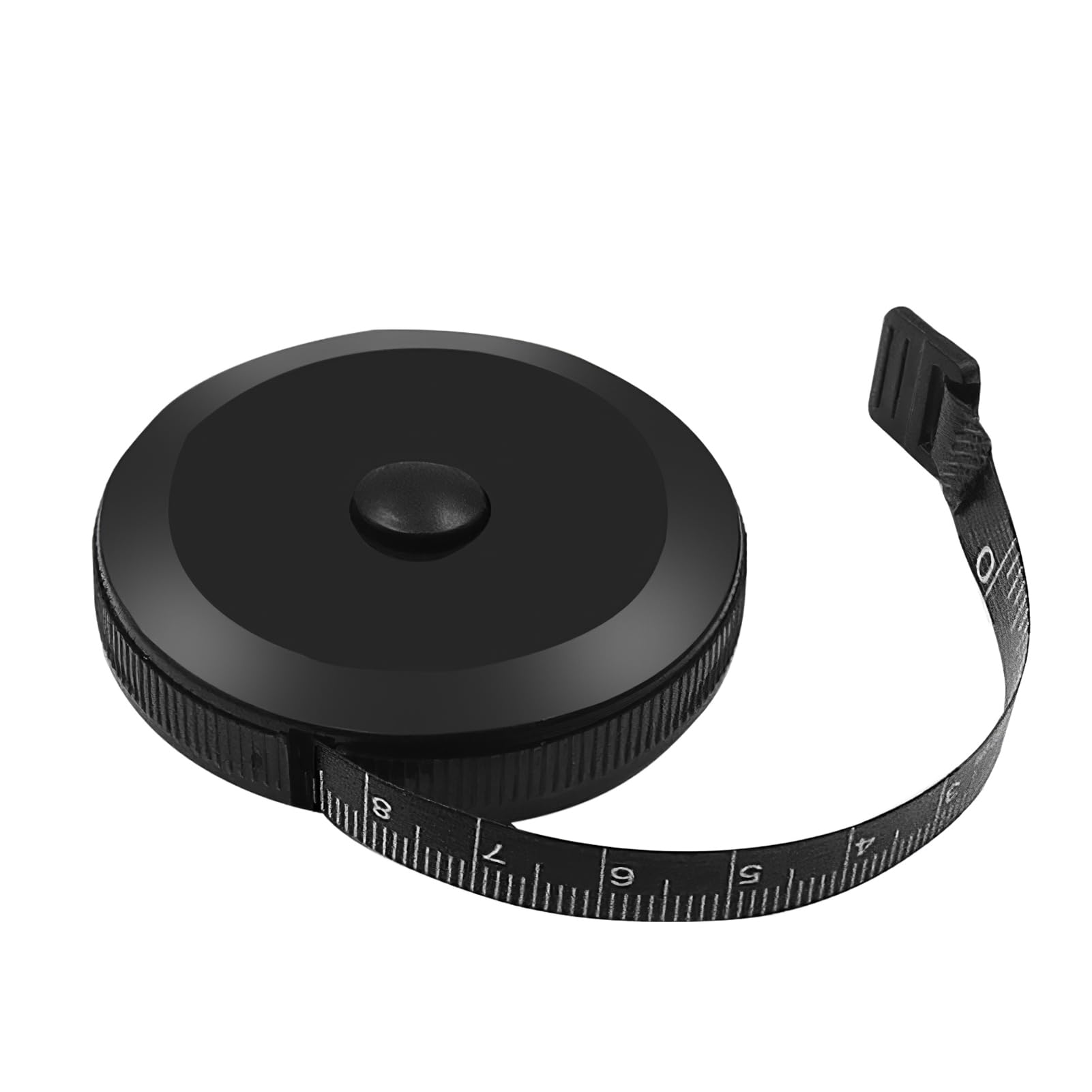Cinta métrica de sastre, Cinta Métrica Corporal Retráctil, 150cm Cinta Métrica Retráctil, Doble Escala para Costura y Sastrería, Adecuado para el corte y la medición corporal, Color: negro