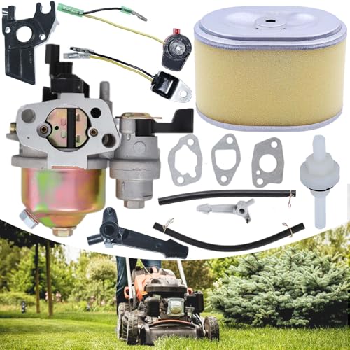 Vergaser für Honda GX120 GX140 GX160 GX168 GX200 Motor, ADEFOL Vergaser mit Dichtungen + Luftfilter + Benzinschlauch Ersatzteile Motoren Reparatursatz Zubehör