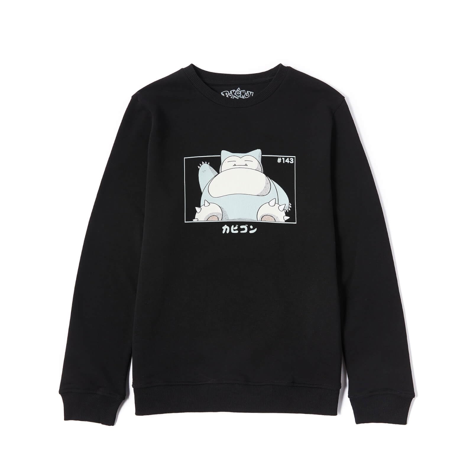 Zavvi Unisex Black Pokémon Snorlax Sweatshirt - L