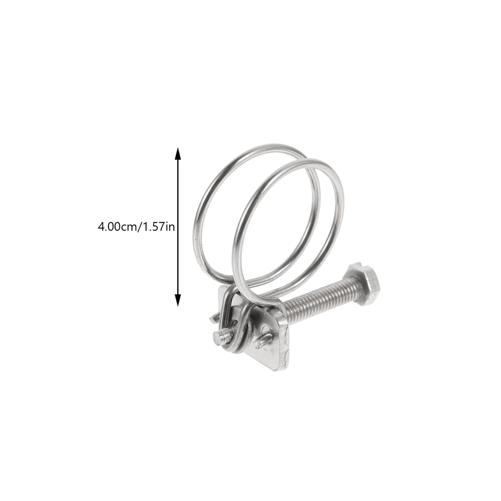 Mipcase 10pcs Stainless Steel Pipe Hoop Heavy Duty Hose Clamp for Woodworking Plumbing Fixing Clamp