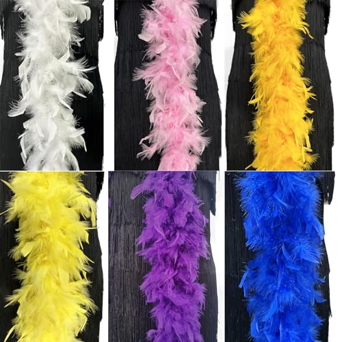 Happy Feather HP-BOA-80 2 Yards 80G Turkey Chandelle Feather Boa thumb #4
