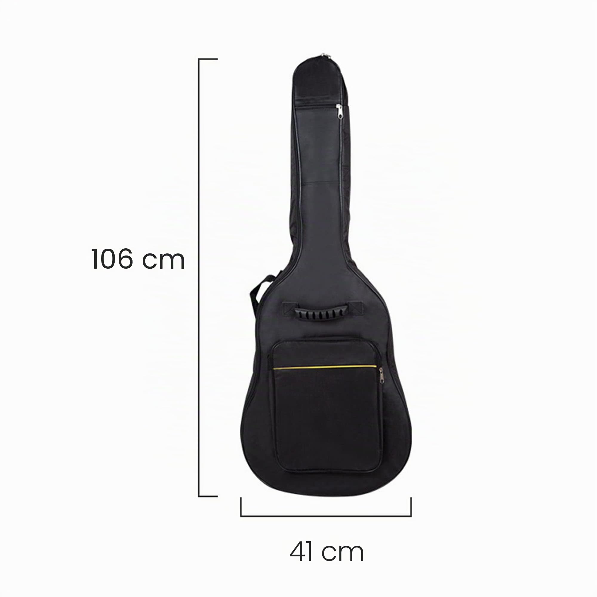 Nero Borsa Chitarra, Borse per Chitarra Classica, Custodia Antipolvere per Chitarra Acustica, Impermeabile, Custodia Chitarra Strato Singolo