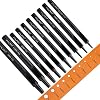 WUTA 10pcs Leather Punches Round Hole Puncher Plating Titanium Hollow Punching Tool Working for Watch Band, Fabric, Plastic 0.5+1+1.5+2+2.5+3+3.5+4+4.5+5mm