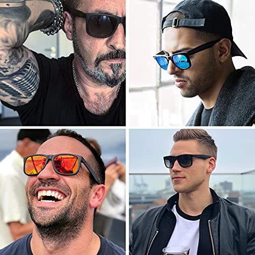 Image of MAXJULI Polarized Sunglasses for Men and Women,UV Protection Rectangular Sun Glasses 8806