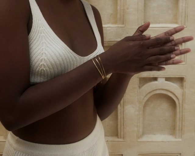 Made by Bracciale a maglie cubane in acciaio inossidabile per donna