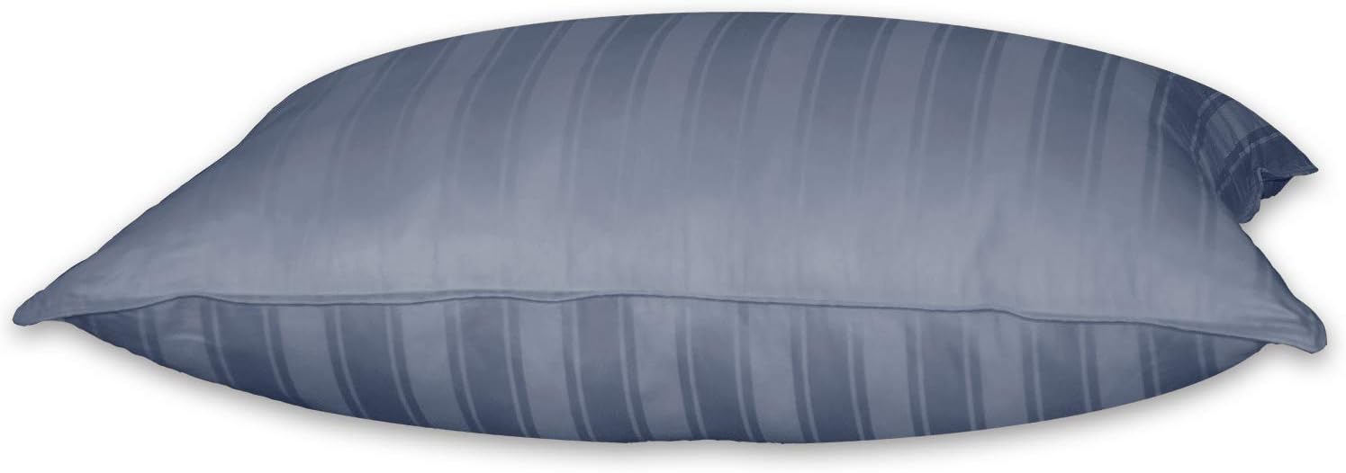 Blue Ridge Home Fashions, Inc. 330 Thread Count Beauty Stripe Hybrid Blend Pillow, Jumbo, Scar