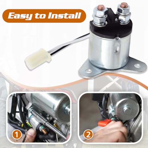 Starter Motor 2Wire Solenoid compatible with All Power 7500W Gentron 10000W 12000 Generator replacement for APGG10000 APGG7500 Portable Gasoline Generator lawn mower Water Pump 12V/24V Universal Fit miniatura 6