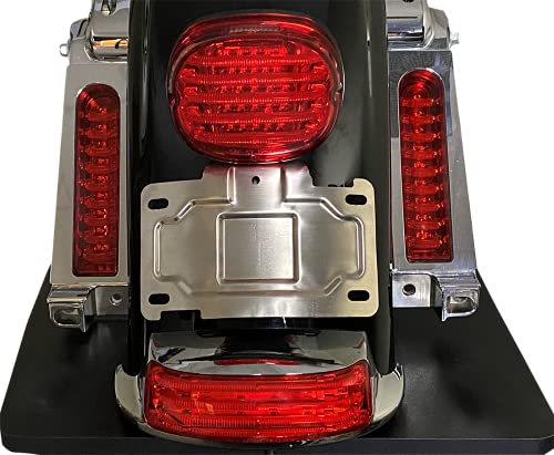 Custom Dynamics License Plate Mount/Relocation Chrome Cd-Tllp-Kit-C #TOP9