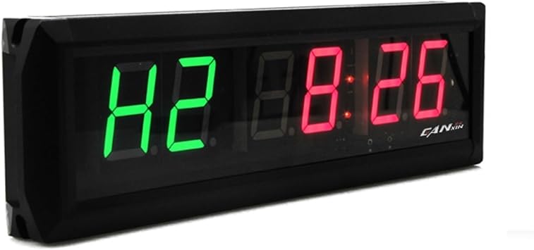 Digital Wall Clock, 2.3'' Gym Timer LED Interval Timer Training And Rest Time Alternate Countdown StopwatchGI2G-2.3R-blueband