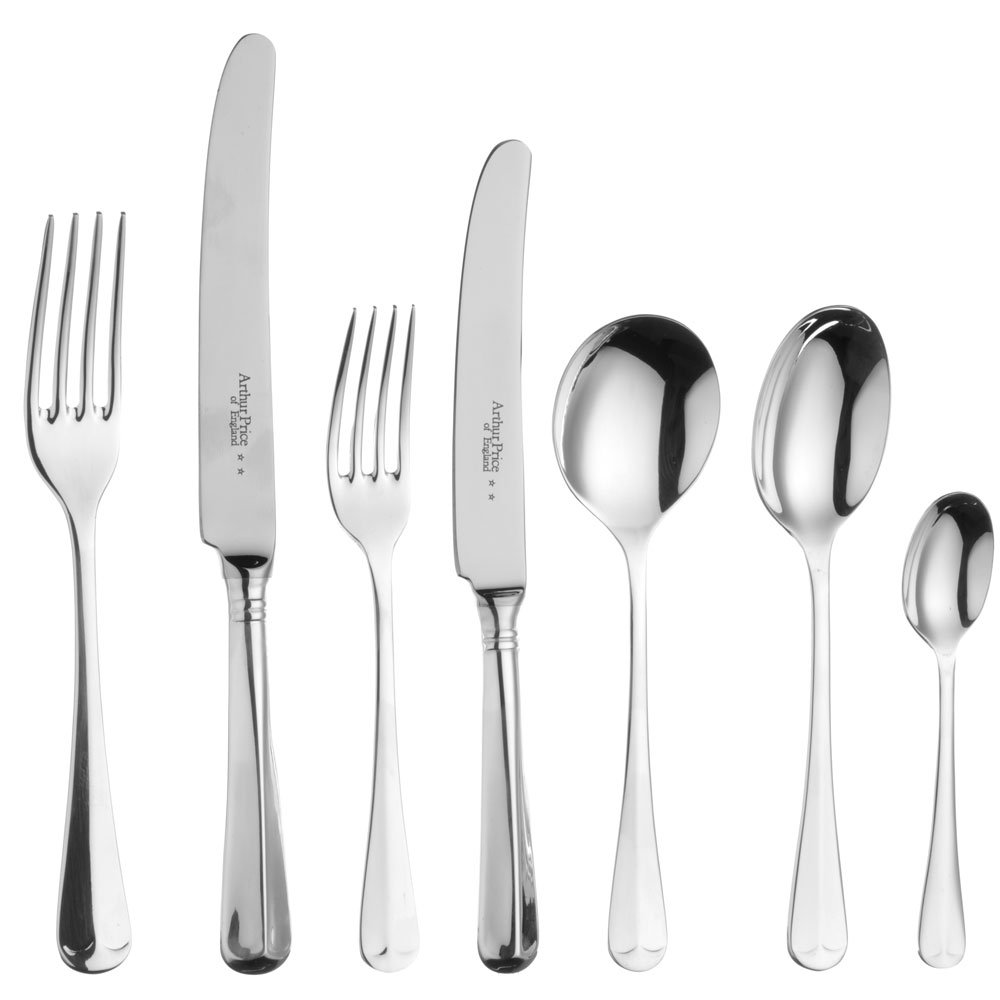 of England Sovereign Rattail Canteen, Stainless Steel, 46-Piece