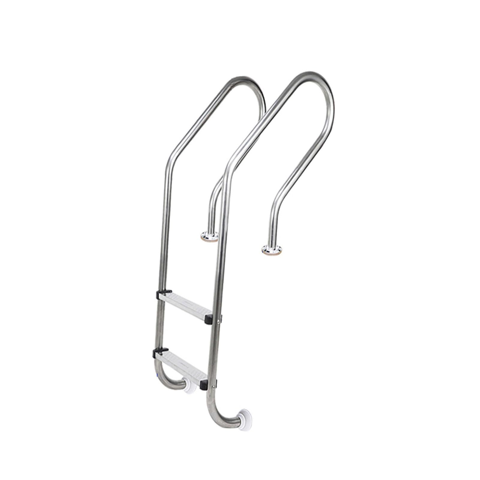 TYYCKJ Pool Ladder, Swimming Pool Equipment Climbing Ladder, 304 Stainless Steel, 100kg Load Capacity, Easy to Assemble and Climb(2 steps)