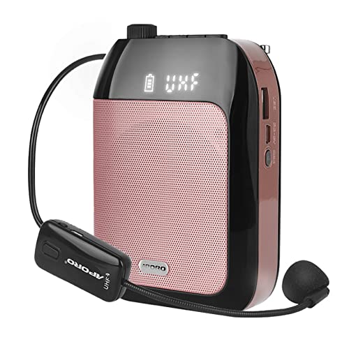SAANTE Amplificador de alto-falante de voz portátil para professores com microfone sem fio fone de o