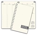 Essential 5x8 Monthly & Weekly 2018-2019 Academic Year Planner - July 2018 through July 2019 - Professional, Simple, Easy-to-Use Design. FROSTED VINYL COVERS for extra protection