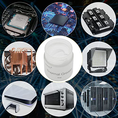 Gennel 20Grams White Thermal Conductive Compound Grease, Heatsink Paste, Thermal Paste For Cpu Gpu Cooler Ic Led Chipset Cooling #TOP2