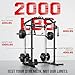 GOIMU DP01 Power Cage, 2000LBS Squat Rack with Cable Crossover and Dual Independent Pulley System, Full Cage for Full Body Training, Power Rack with More Training Attachments for Home Gym(Black)