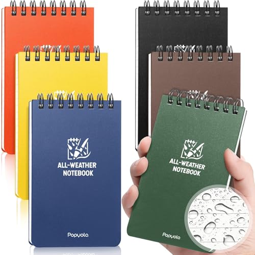 6 Pack Waterproof Pocket Notebooks 3