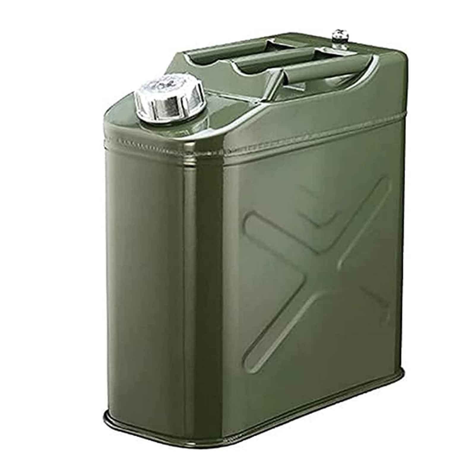 Tanica per Benzina, Benzina, gasolio, Serbatoio per Carburante, tanica per Benzina in Metallo, Contenitore Portatile per Benzina e Olio, tanica per Carburante Anti-Metallo di Grande capacità