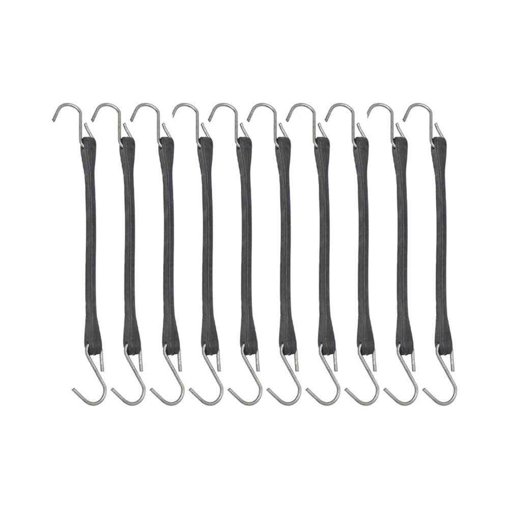 Lot de 10 sangles de bâche robustes en caoutchouc naturel de 23 cm (9 po)