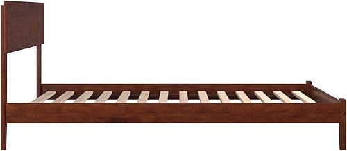 Miniatura 8 de AFI Orlando Cama de plataforma de madera de perfil bajo matrimonial nogal