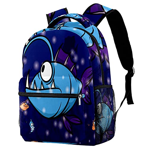 Sac à dos crabe pour filles et garçons - Cartable décontracté multicolore