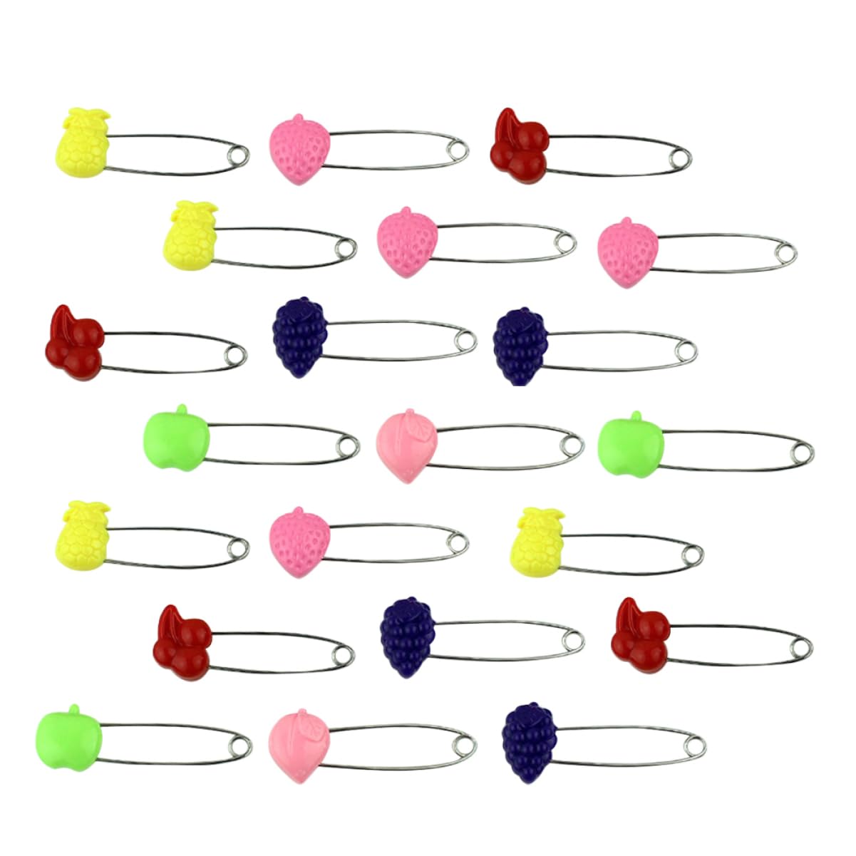 LIFKOME Boys and Girls Safety Pin 50pcs Heavy Pins Large Strong Green for Baby's Cloth Diapers Decor Random Style