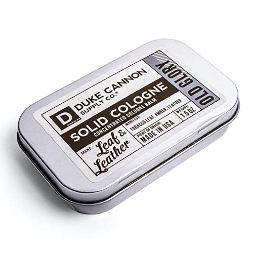 Duke Cannon Supply Co. Men s Solid Cologne, Old Glory (Leaf & Leather Scent), 1.5 Fl Oz, Pleasant (DUK-COL-OLDGLORY-LEAF)