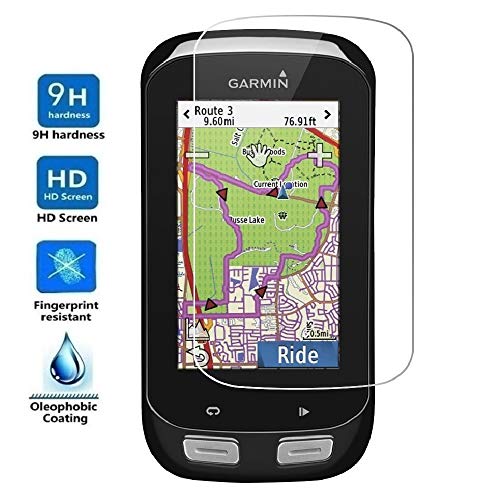 REY Protector de Pantalla para Garmin Edge 1000, Cristal Vidrio Templado Premium