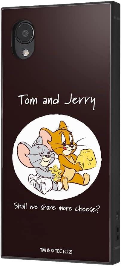 イングレム Inglem Galaxy A23 5G / Tom and Jerry Shockproof Hybrid Case KAKU/Jerry and Taffy Cheese IQ-WGA23K3TB/TJ22