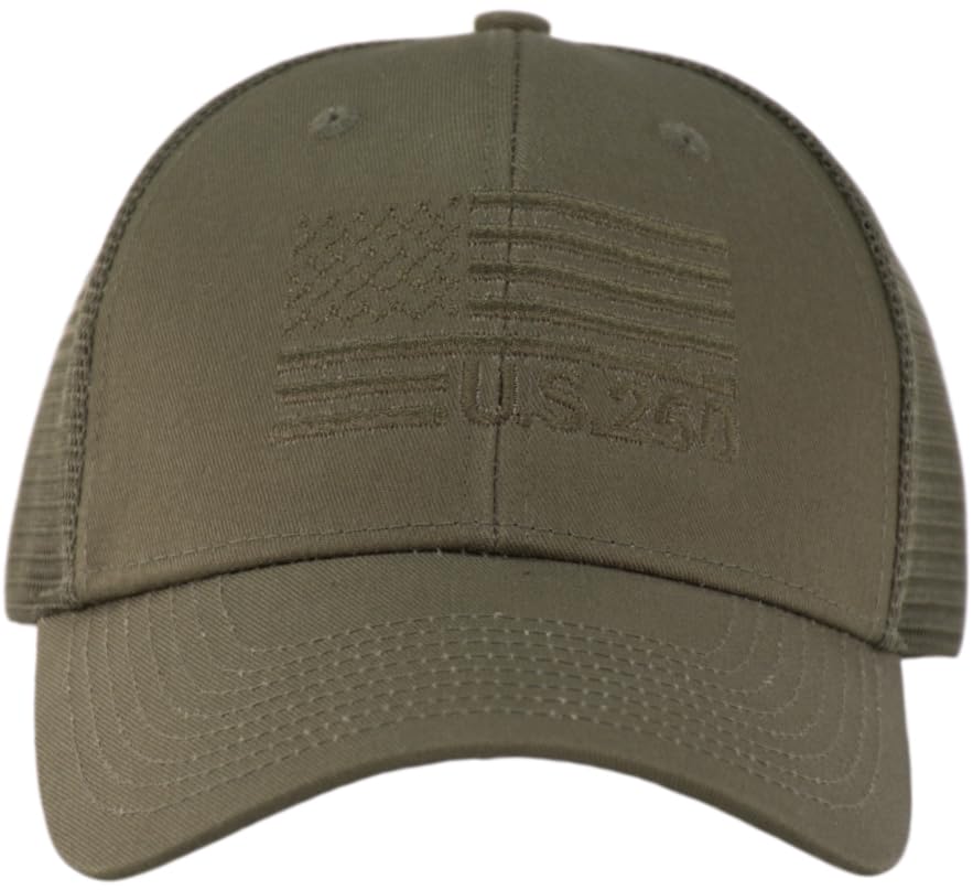 Image of TSSGBL USA Flag Trucker Hat - OSFM & XXL Big Head Fit, Adjustable Mesh Snapback American Patriotic Baseball Cap
