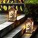 Solar Lantern Outdoor Waterproof Solar Powered Squirrel Garden Seasonal Holiday All Seasons Pinecones Pine Tree Hanging Lantern for Garden Patio Deck Yard Camping Tabletop Decor Lighting