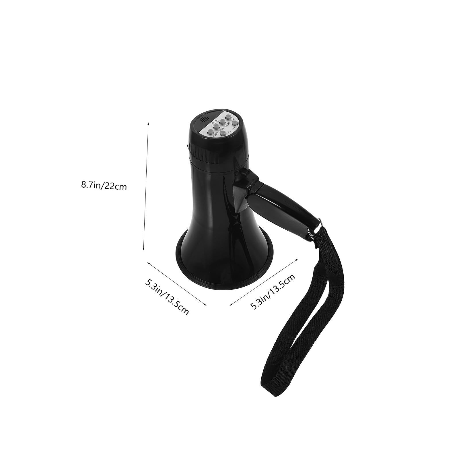 POPETPOP Megáfono Pequeño de 25w Altavoz Potente y Diseño Ligero, Adecuado para Animar Fiestas y Situaciones de Emergencia Material Abs Resistente