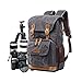 Produktbild YUHAN Kameratasche, Segeltuch, SLR-DSLR-Kamera-Rucksack, große Kapazität, vorne offen, wasserdicht, stoßfest, Kamera-Rucksack, Kamera-Reisetasche, professioneller Kameraobjektiv-Organizer, Grau