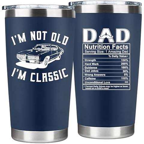 Haukea Christmas Gifts for Dad Birthday Presents Gifts for Dad from Daughter Son Kids Cool Dads Birthday Gifts Ideas Best Gifts for Elderly Dad Bonus Dad Gifts 20 Oz Dad Tumbler Cover