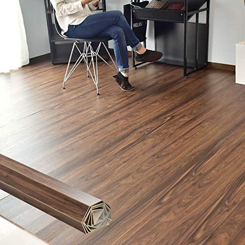 DORIS ドリス ウッドカーペット 6畳用 江戸間6畳用 350x260cm DIY フローリング 木目 簡単 敷くだけ シート セルフリフォーム ブラウン ソルベ