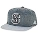 NCAA Men's Flat-Brim Snapback Cap (Grey)