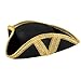 Produktbild Boland 04039 - Piraten-Hut, für Erwachsene, Schwarz und Gold, Dreispitzhut, Accessoire, Freibeuter, Mottoparty, Karneval