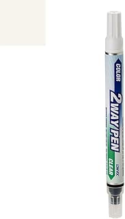 ExpressPaint 2WayPen - Automotive Touch-up Paint for Mercedes-Benz M-Class - Calcite White Clearcoat 650/9650 - Color + Clearcoat Only - coolthings.us