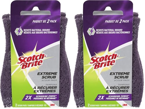 Image of Scotch-Brite Extreme Scrub Scour Pad, 2 Pads (Pack of 2)