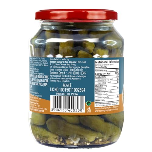 Image of Abbie's Cornichons in Brine 1340 g (670 g X 2 Units) Ready to Eat | Zero Fat Crunchy Pickle | Perfect Topping for Pizza, Sandwich, Burger , Salad , Snacks and More |